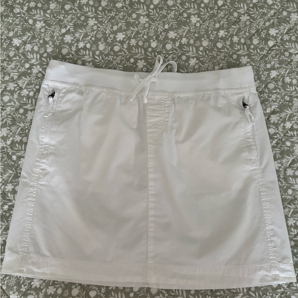 LOFT White A-Line Mini Skirt